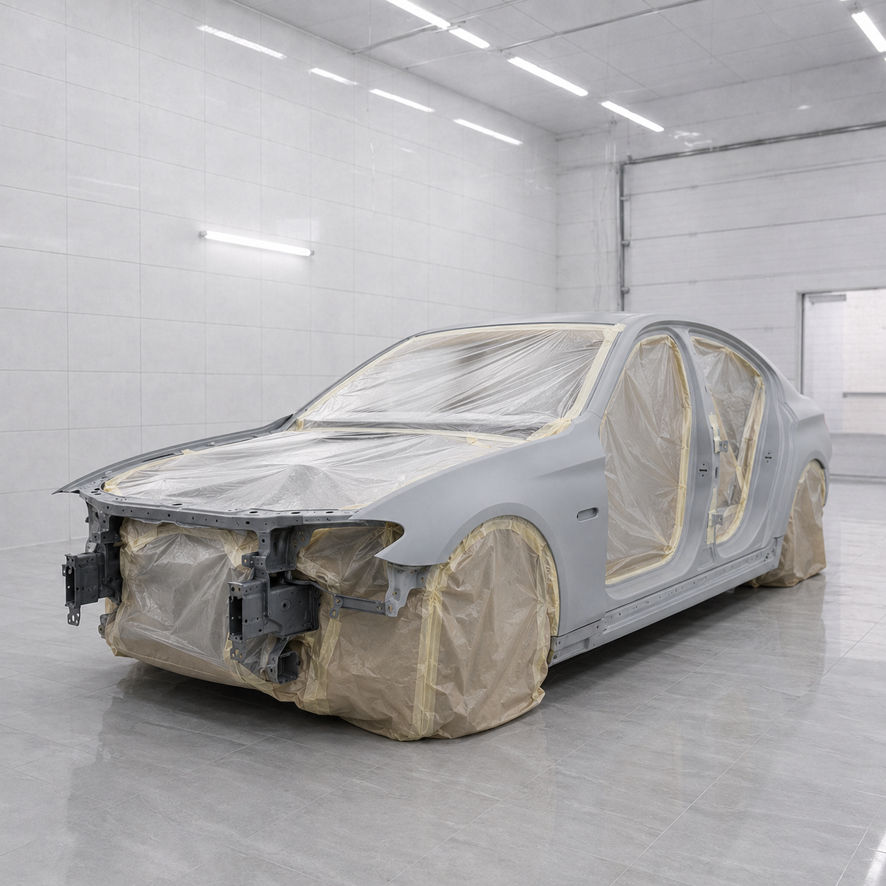 Полная перекраска и сборка BMW 5 серии — до ремонта