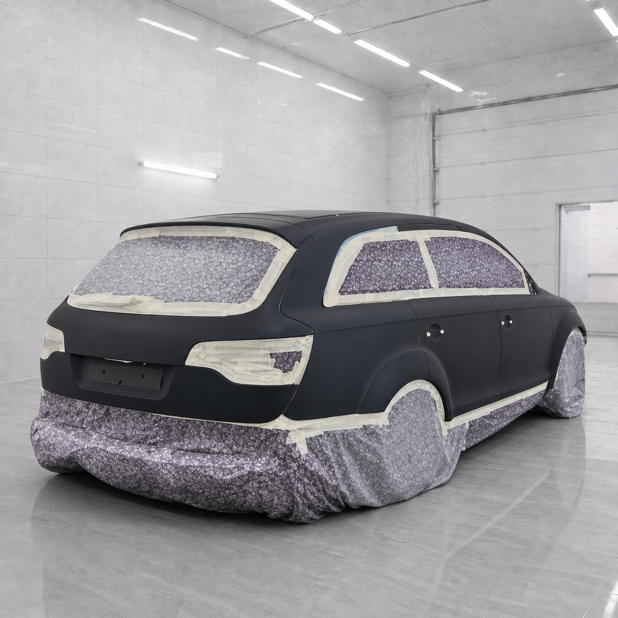 Полная покраска всего кузова Audi Q7 — до ремонта
