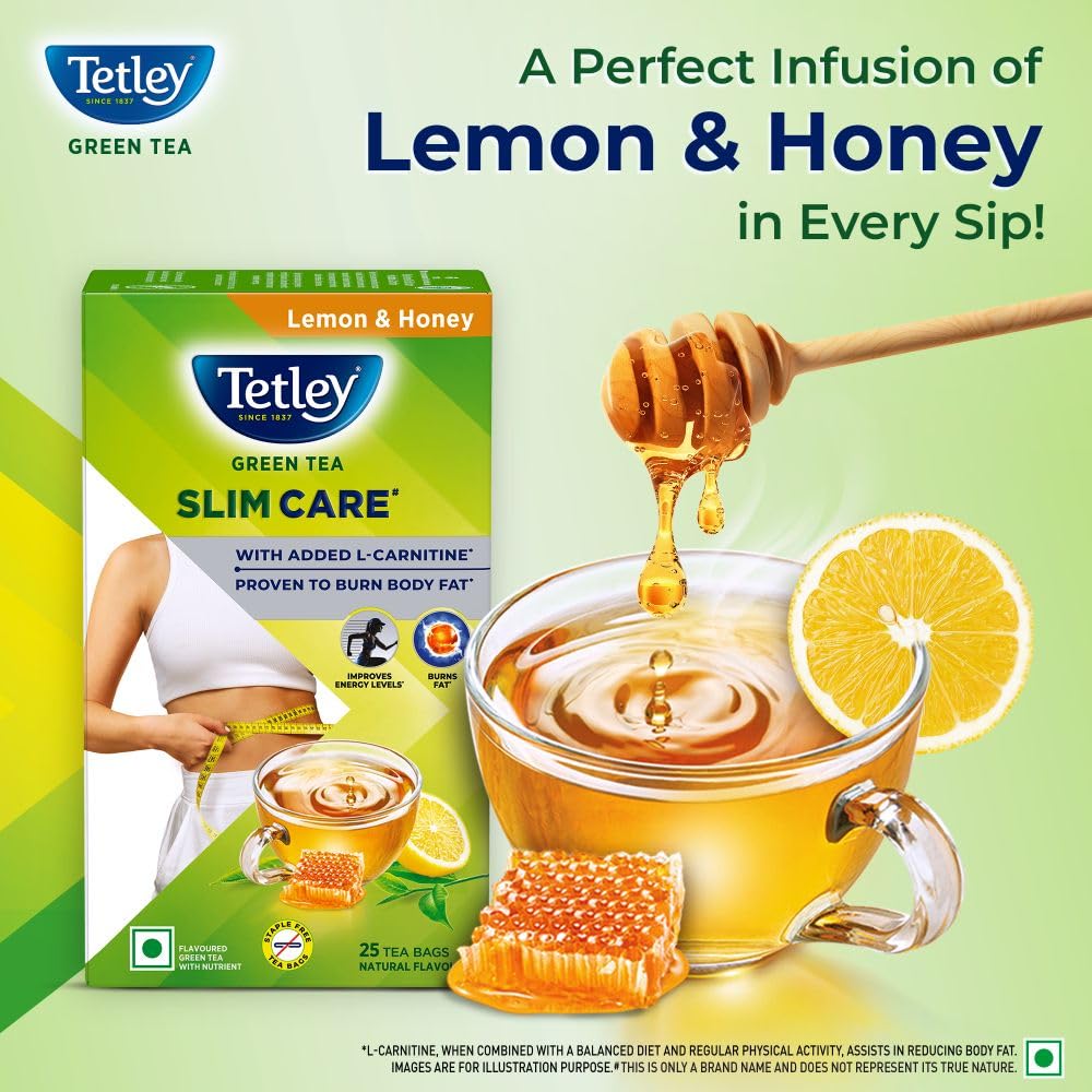 Tetley Tetley, зелёный чай с лимоном и мёдом, 25 чайных пакетиков Зеленый чай и оздоровительные смеси - Изображение 5