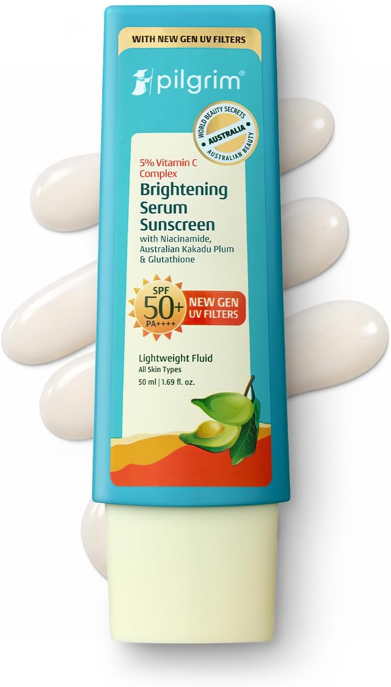 Pilgrim Pilgrim осветляющий крем-санскрин с витамином C 5%, SPF 50+ PA++++, ниацинамид и глутатион, 50 мл Кремы и увлажняющие средства - Изображение 2
