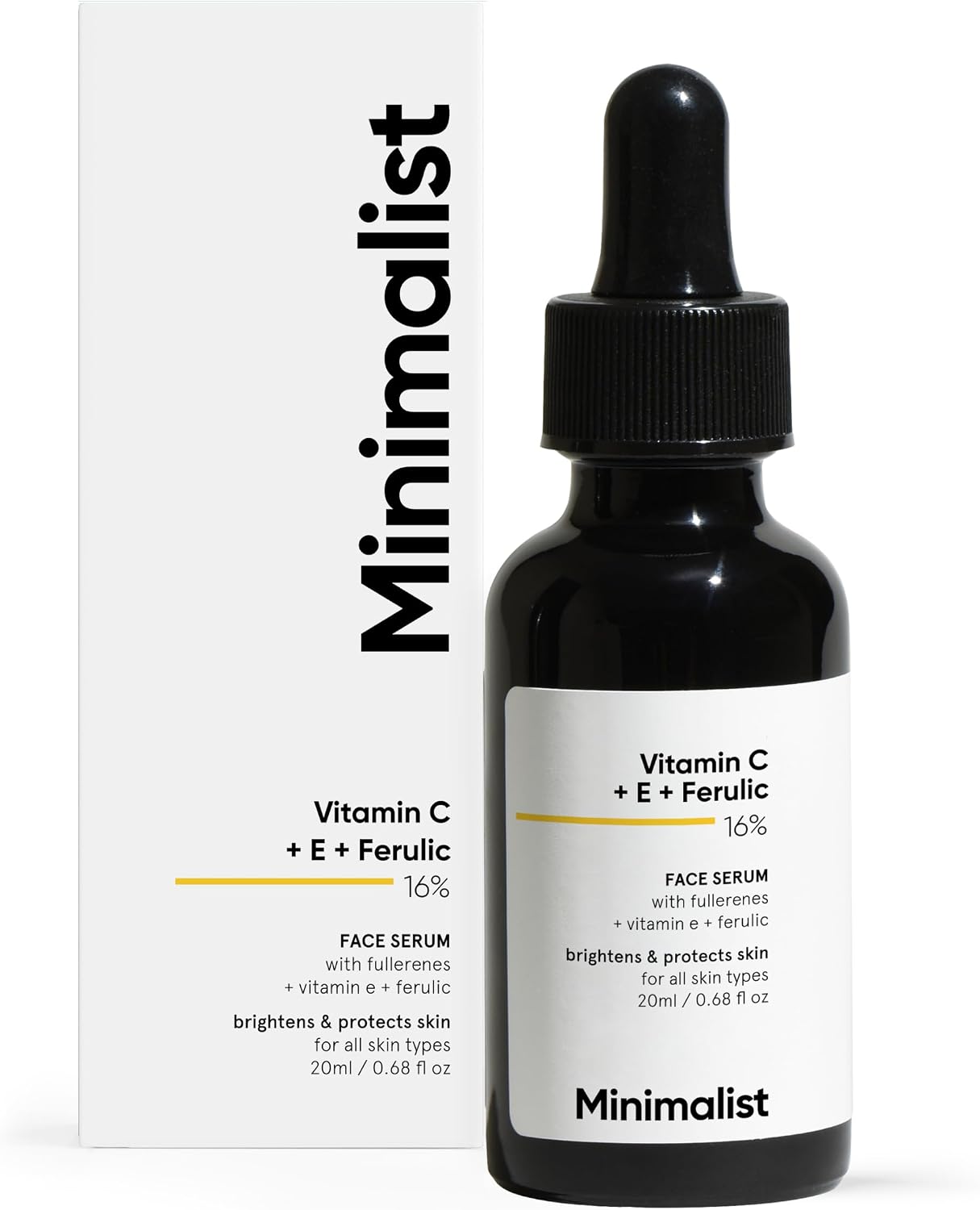 Vedashi Herbals Minimalist сыворотка с витамином C 16%, 20 мл, осветляющая, с витамином E и феруловой кислотой — Minimalist | Фото 2