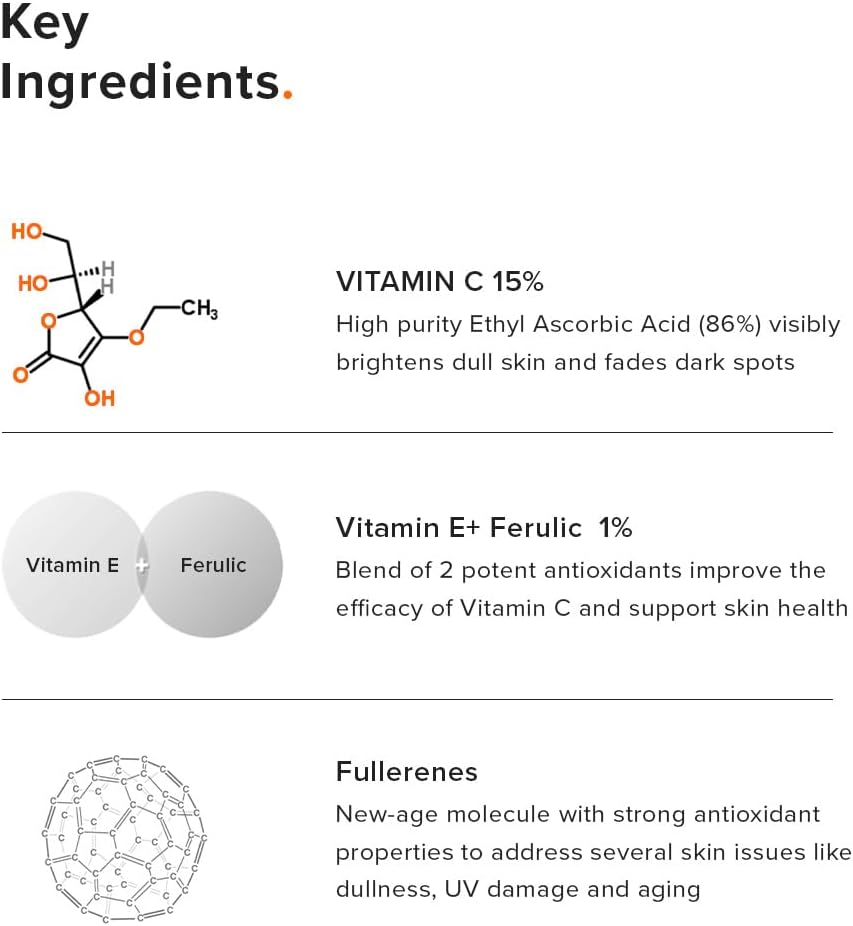 Vedashi Herbals Minimalist сыворотка с витамином C 16%, 20 мл, осветляющая, с витамином E и феруловой кислотой — Minimalist | Фото 5