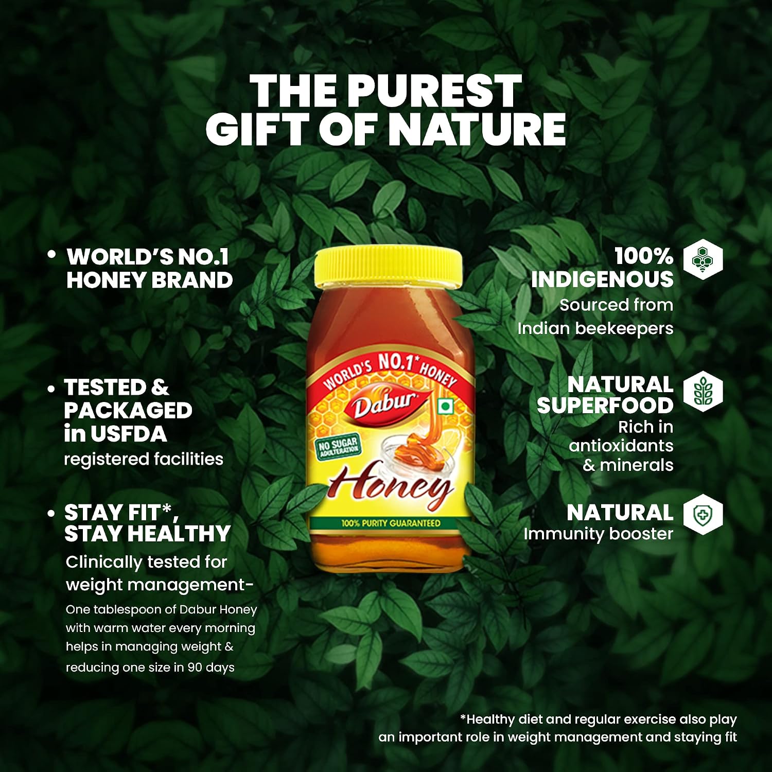Dabur Dabur Honey — 500 г Мед и натуральные подсластители - Изображение 5