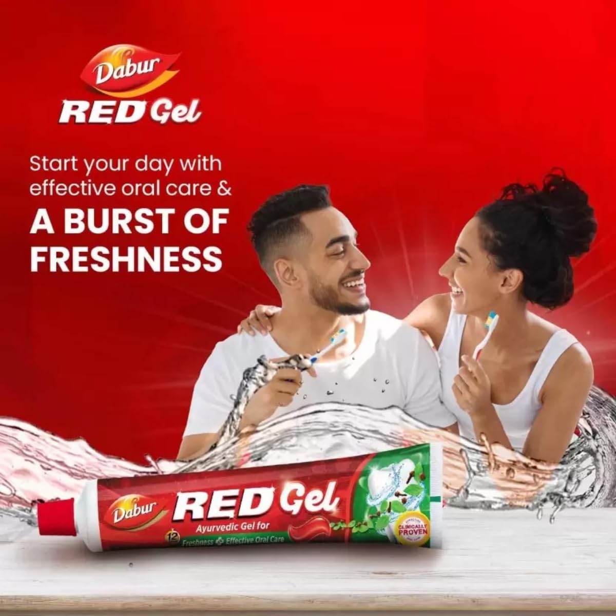 Dabur Dabur Red Gel, аюрведическая зубная паста, 300 г, снижает запах изо рта, налёт и гингивит Аюрведическая классика - Изображение 3