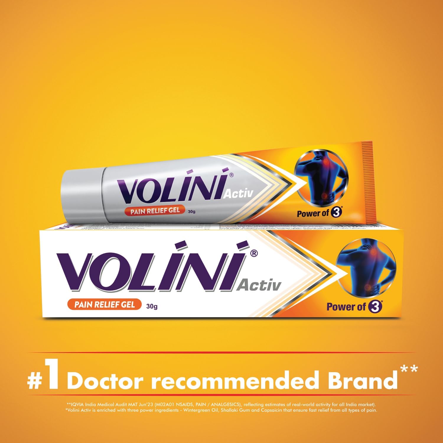 Volini Volini Activ, обезболивающий гель, 50 г Уход за суставами и костями - Изображение 6