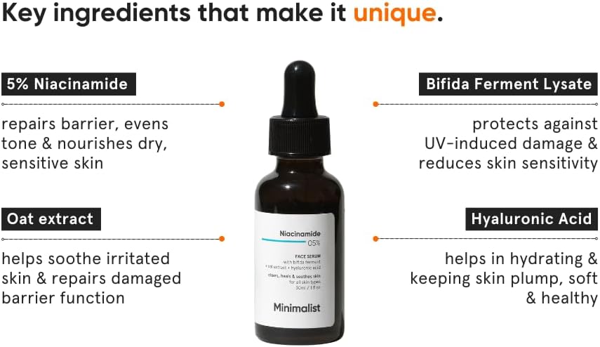 Vedashi Herbals Minimalist сыворотка с ниацинамидом 5% и гиалуроновой кислотой, 10 мл, от тёмных пятен и жирности — Minimalist | Фото 11