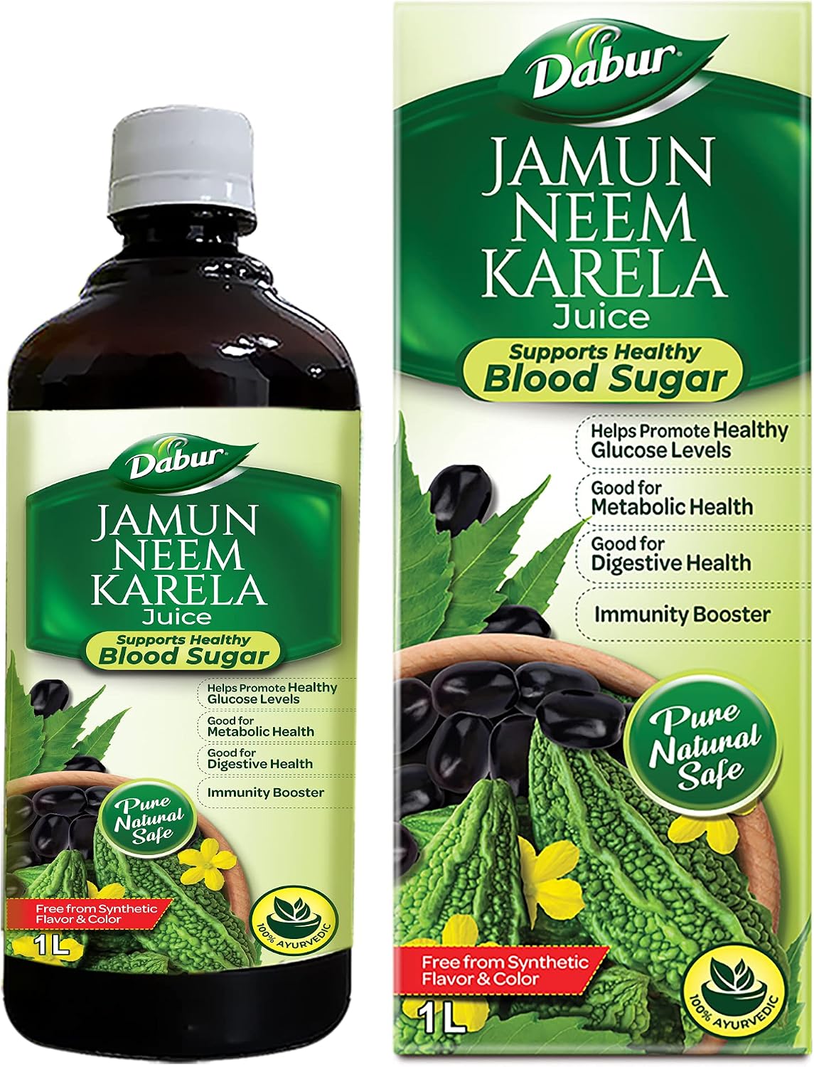 Dabur Dabur Jamun Neem Karela Juice — 1 л Оздоровительные напитки и смеси - Изображение 2