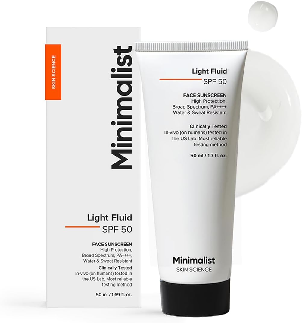 Vedashi Herbals Minimalist, лёгкий флюид-солнцезащитный крем SPF 50 для жирной кожи (PA++++) | 50 мл — Minimalist | Фото 2