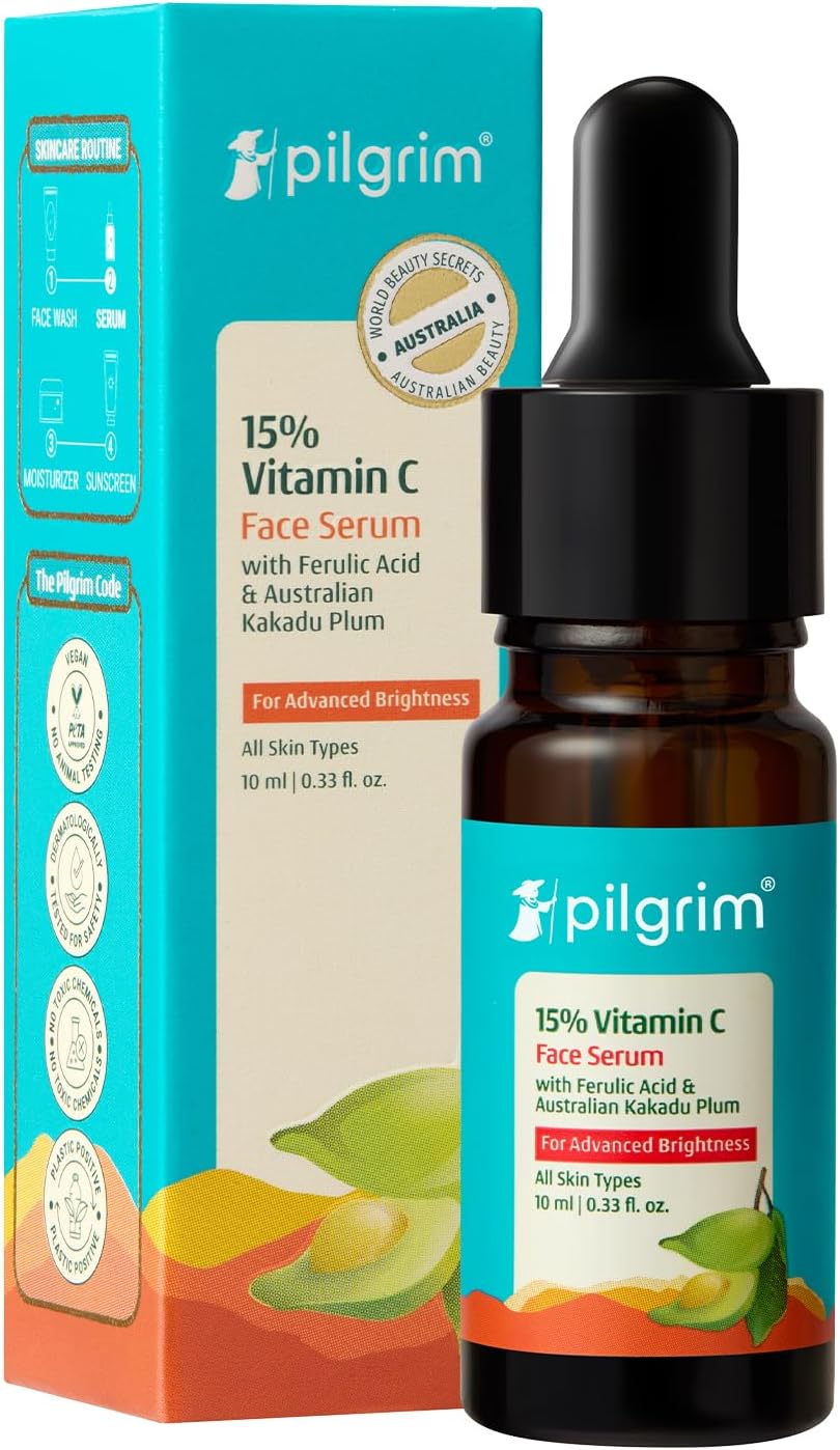 Pilgrim Pilgrim, сыворотка с витамином C 15%, 10 мл, для сияющей кожи, с феруловой кислотой и сливой какаду Сыворотки и процедуры - Изображение 2