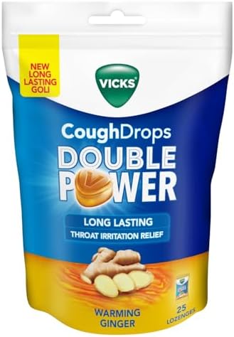 Vicks Vicks Пастилки от кашля двойного действия, имбирь, 25 шт., с аюрведическими компонентами Здоровье органов дыхания - Изображение 6