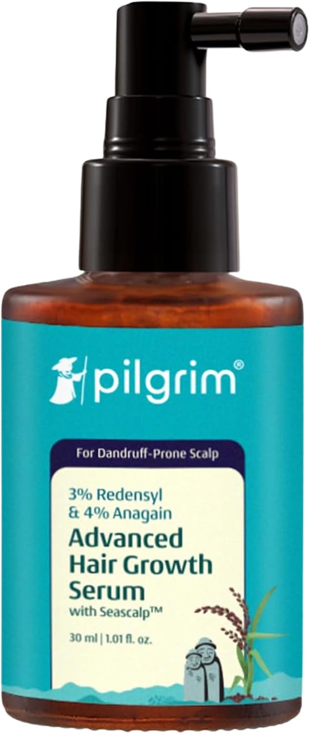 Pilgrim Pilgrim сыворотка для роста волос, Redensyl 3% + Anagain 4%, 30 мл, с розмарином, против перхоти Маски и сыворотки для волос - Изображение 2