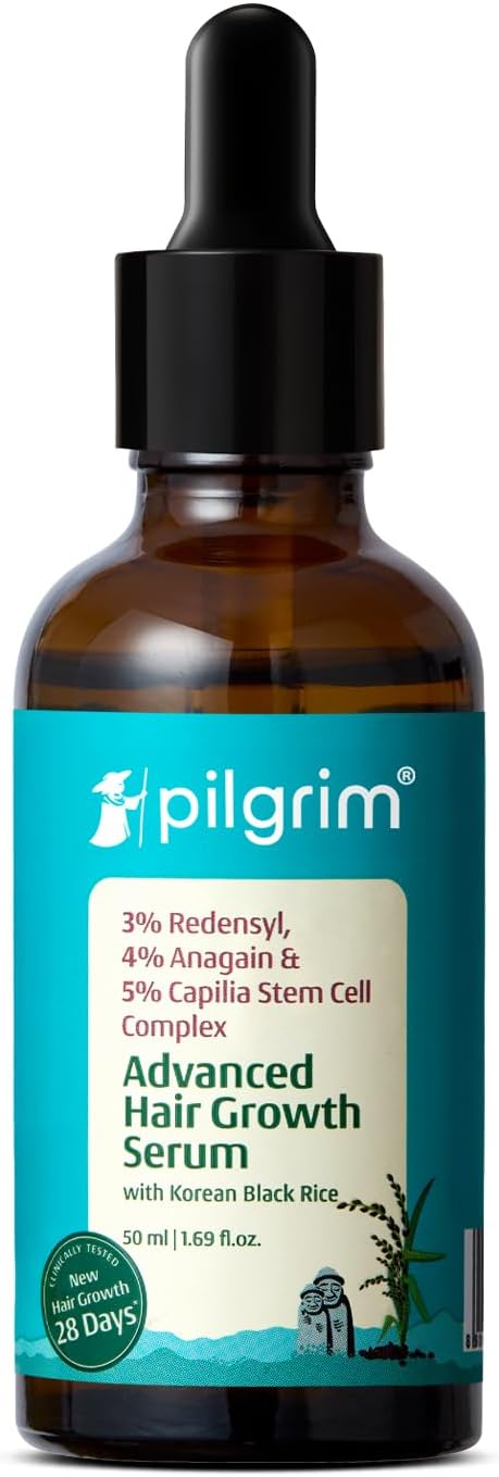 Pilgrim Pilgrim сыворотка для роста волос, Redensyl 3% + Anagain 4%, 50 мл, с розмарином и чёрным рисом Маски и сыворотки для волос - Изображение 2