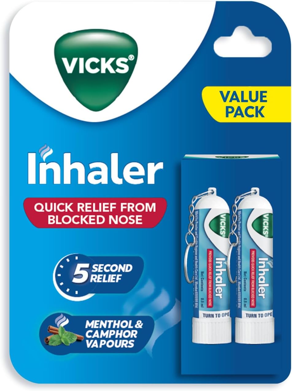 Vicks Vicks назальный ингалятор, портативный, без лекарств, аромат ментола, для лёгкого дыхания Здоровье органов дыхания - Изображение 2