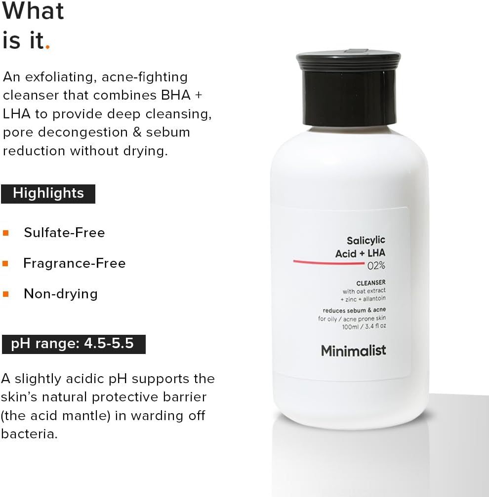 Vedashi Herbals Minimalist очищающий гель с салициловой кислотой 2%, 100 мл, для жирной и склонной к акне кожи — Minimalist | Фото 5