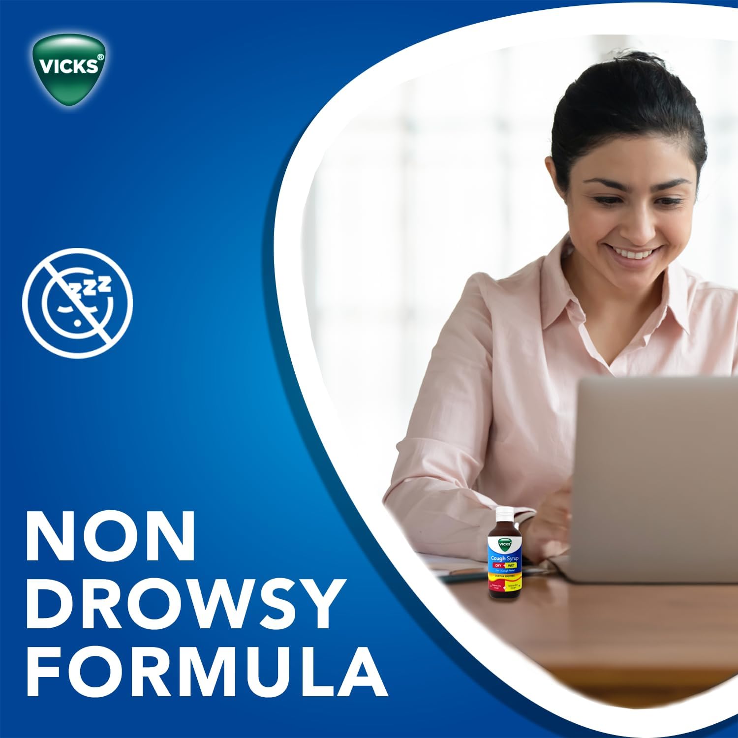 Vicks Vicks сироп от кашля, 100 мл, аюрведический, с тулси и имбирём, от сухого и влажного кашля Здоровье органов дыхания - Изображение 5