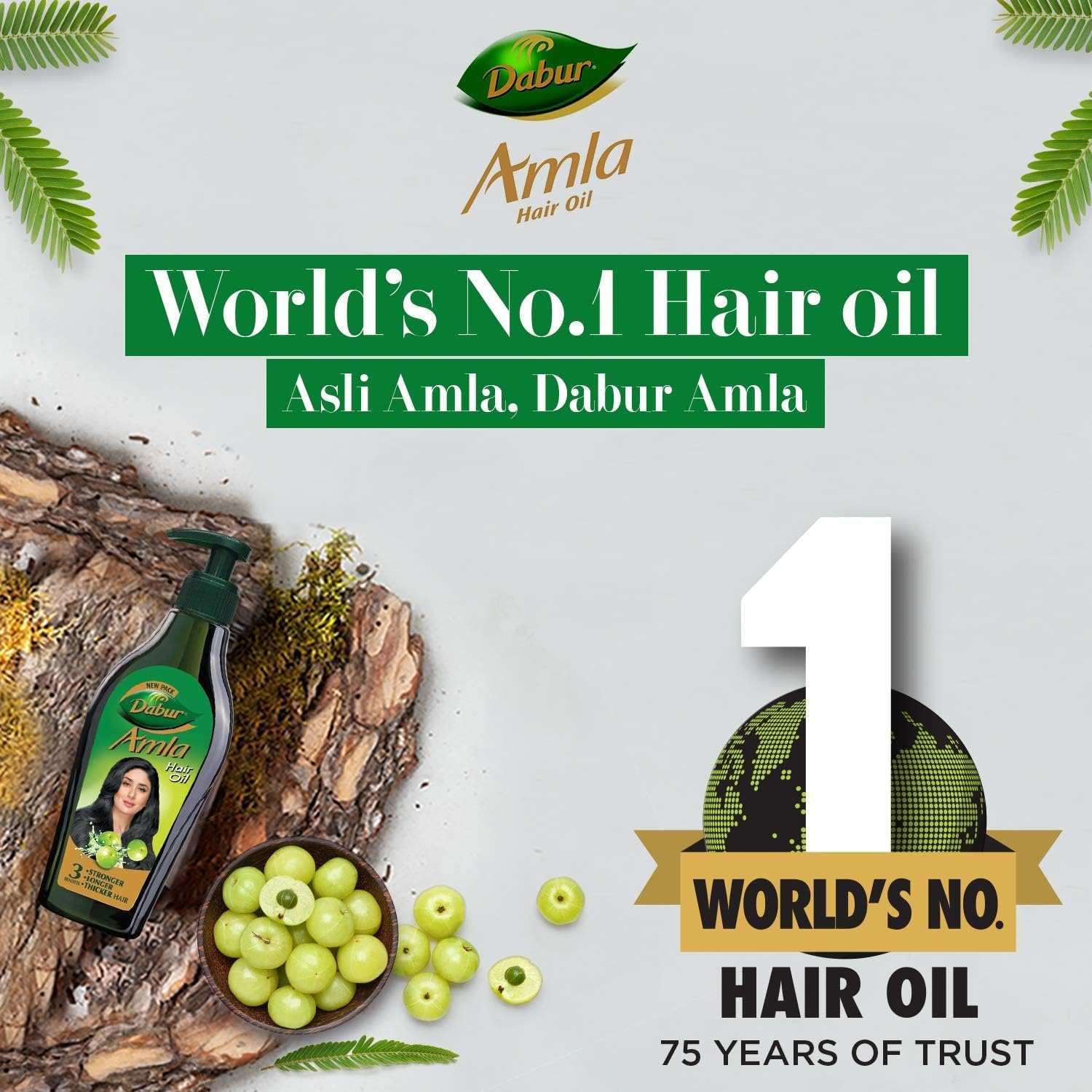 Dabur Dabur Amla, масло для волос — для крепких, длинных и густых волос, 550 мл Масла для волос - Изображение 3