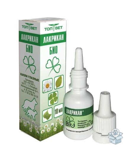 ТопВет: Лакрикан-Био, лосьон для глаз, 10 мл