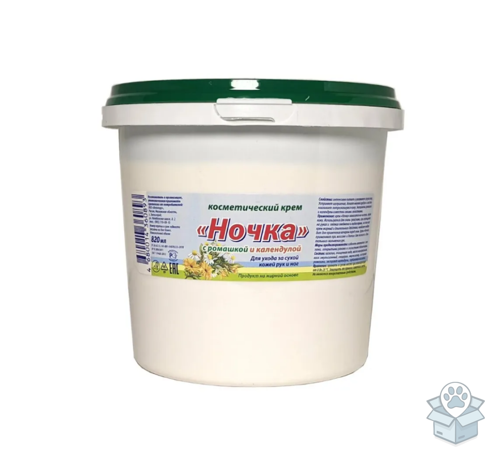 Ветторг: Крем косметический Ночка с ромашкой и календулой, банка 820 мл