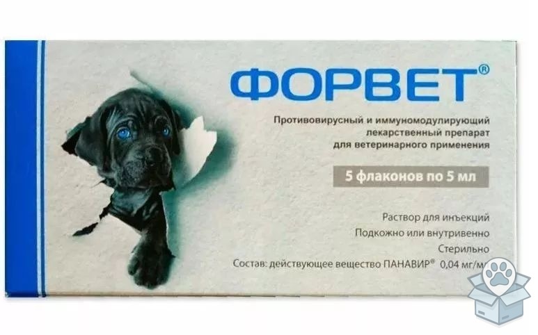 Форвет, раствор для инъекций, 5 фл./уп