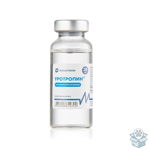 Мосагроген: Уротропин 40 %, антибактериальный, для КРС, свиней, 20 мл