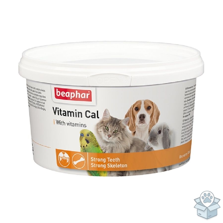 Beaphar: Vitamin Cal Кормовая добавка, для кошек, собак, грызунов и декоративных птиц, 250 гр