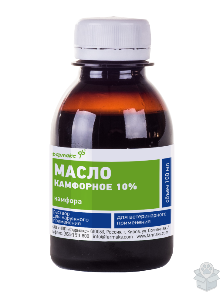 Фармакс: Масло камфорное, 10 %, камфора, наружно, 100 мл