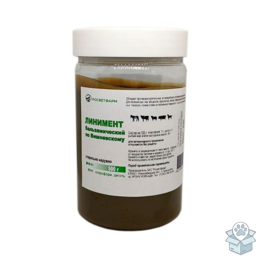 Росветфарм: Линимент бальзамический Вишневского, 500 гр