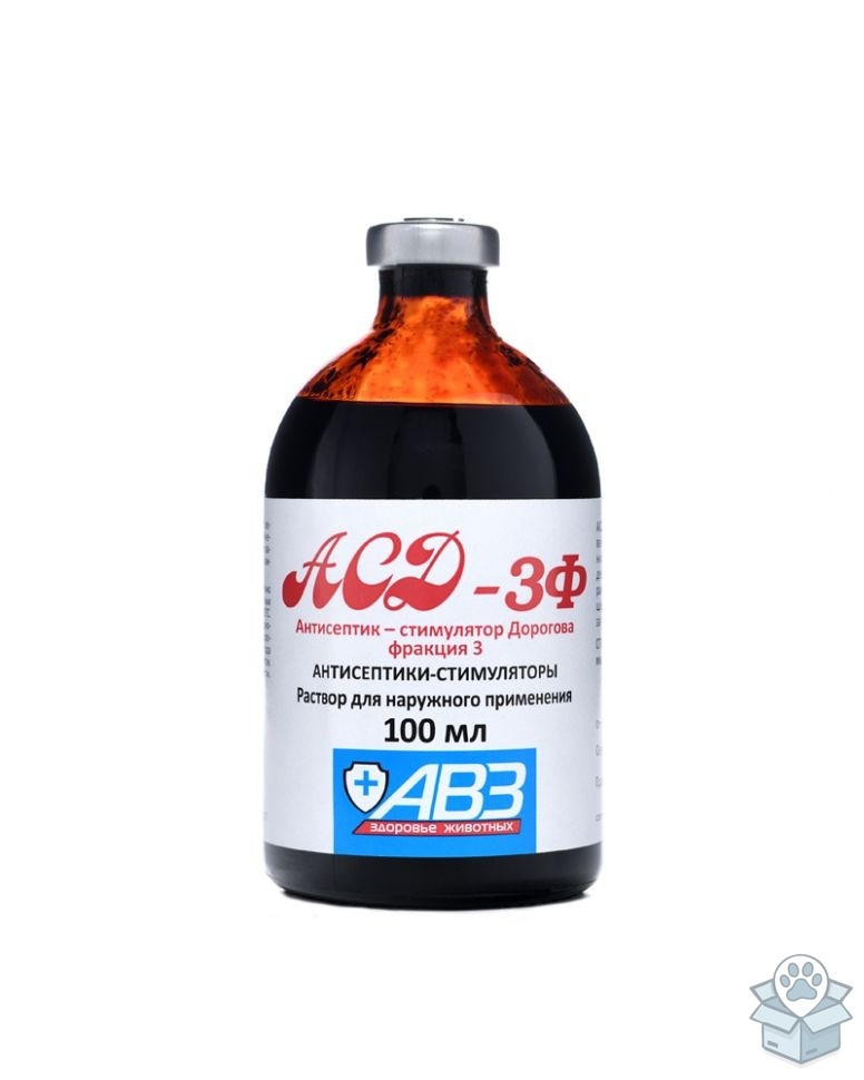 Агроветзащита: АСД-3, раствор для наружного применения, 100 мл