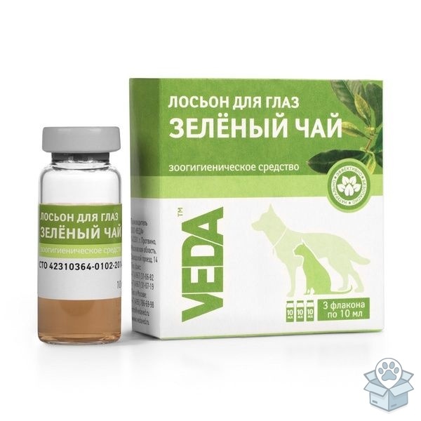 Веда: Фитоэлита "Зелёный чай", лосьон для глаз, 3 фл./уп