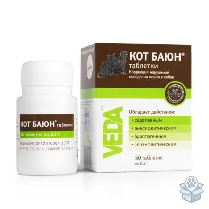 Веда: Кот Баюн, таблетки, для кошек и собак, 50 табл./уп