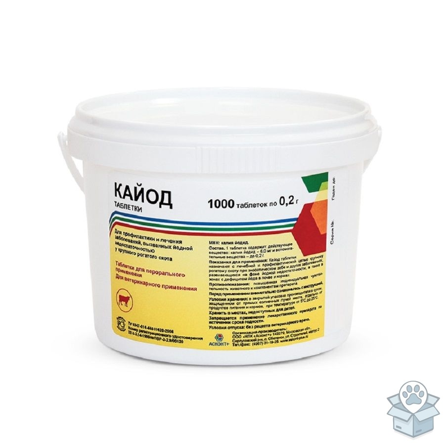 Асконт+: Кайод таблетки, 1000 таблеток/уп