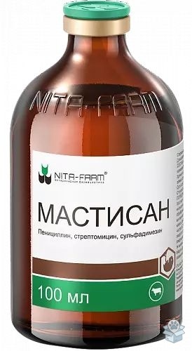 Nitafarm: Мастисан, для КРС, 100 мл