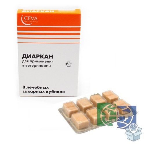 Ceva: Диаркан, для кошек и собак, 8 брикетов