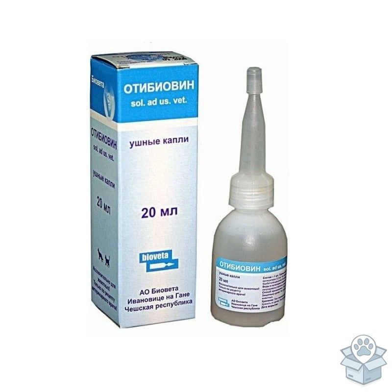 Bioveta: Отибиовин, капли для ушей, 20 мл