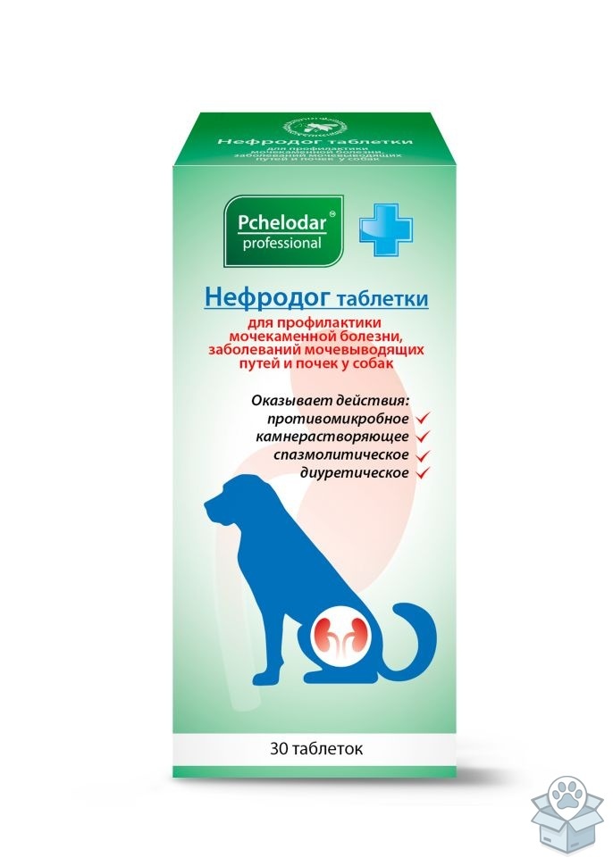 АГРОБИОПРОМ: Пчелодар: Нефродог, для собак, 30 табл./уп