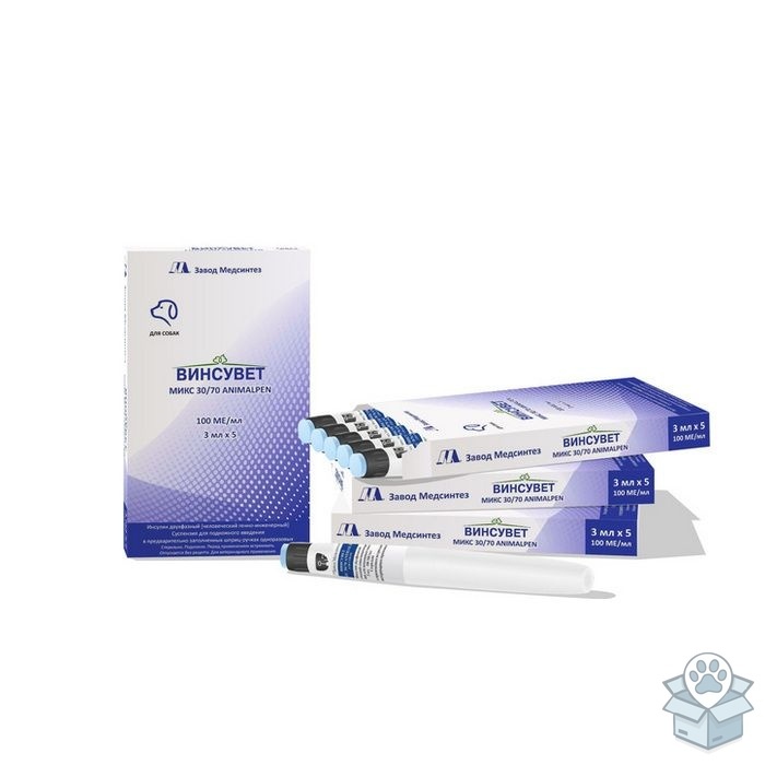 Винсувет: МИКС 30/70 ANIMALPEN для собак, 5 шприцов
