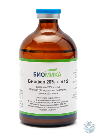 Биомика: Биофер 20% + B12, 100 мл