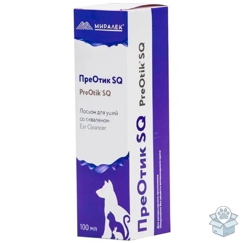 Миралек: Лосьон для ушей, Преотик SQ, 100 мл