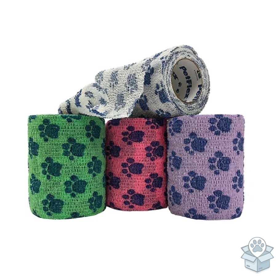 Andover: PetFlex бандаж "лапы" 7,5 см х 4,5 м, мультицвета