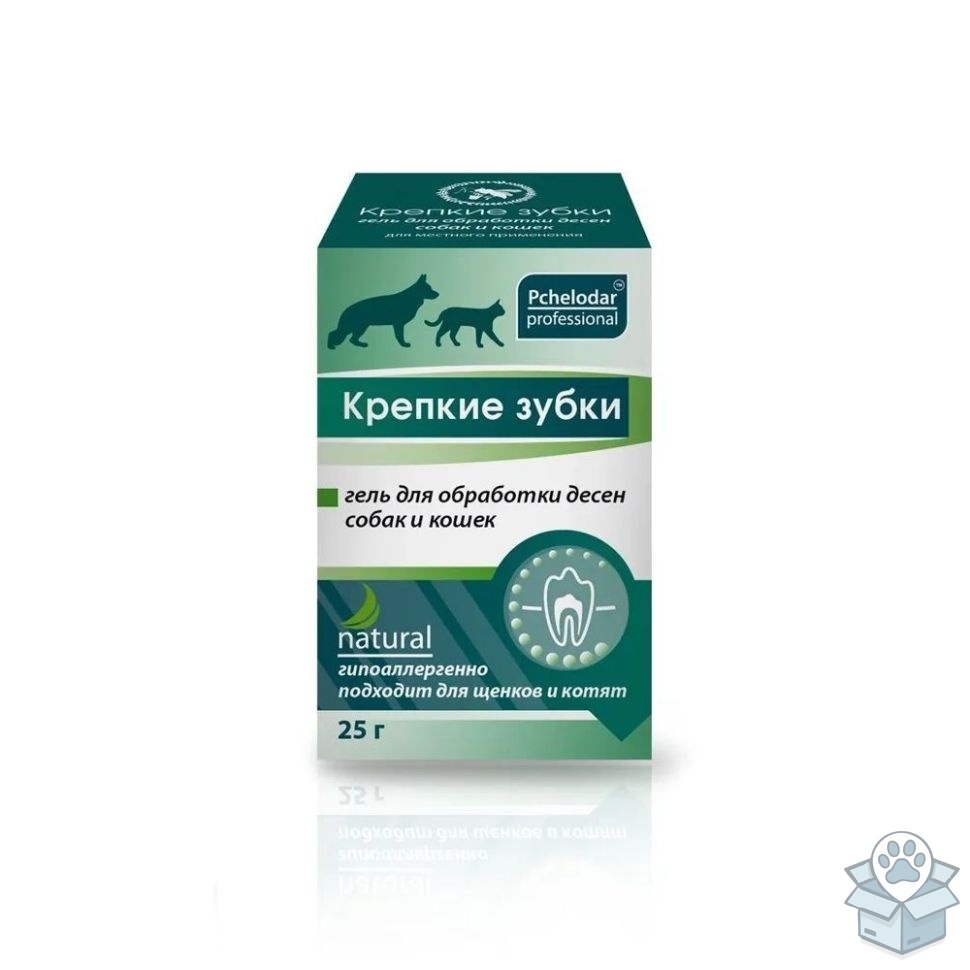 Пчелодар, гель "Крепкие зубки", для собак и кошек, 25 мл