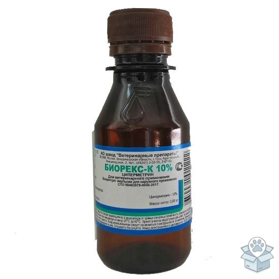 Завод ветеринарные препараты: Биорекс К 10%, 90 гр.