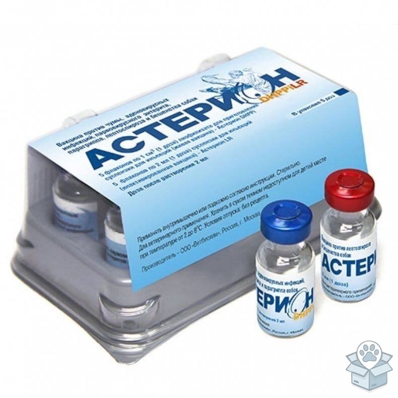 Ветбиохим: Вакцина Астерион DHPPi-LR для собак, 1 доза