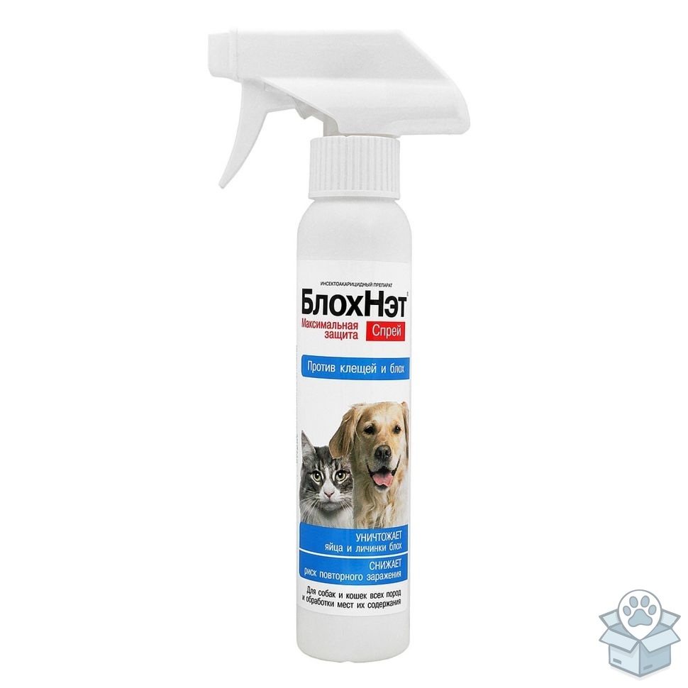 БлохНэт: спрей от блох и клещей, для кошек и собак, 150 мл