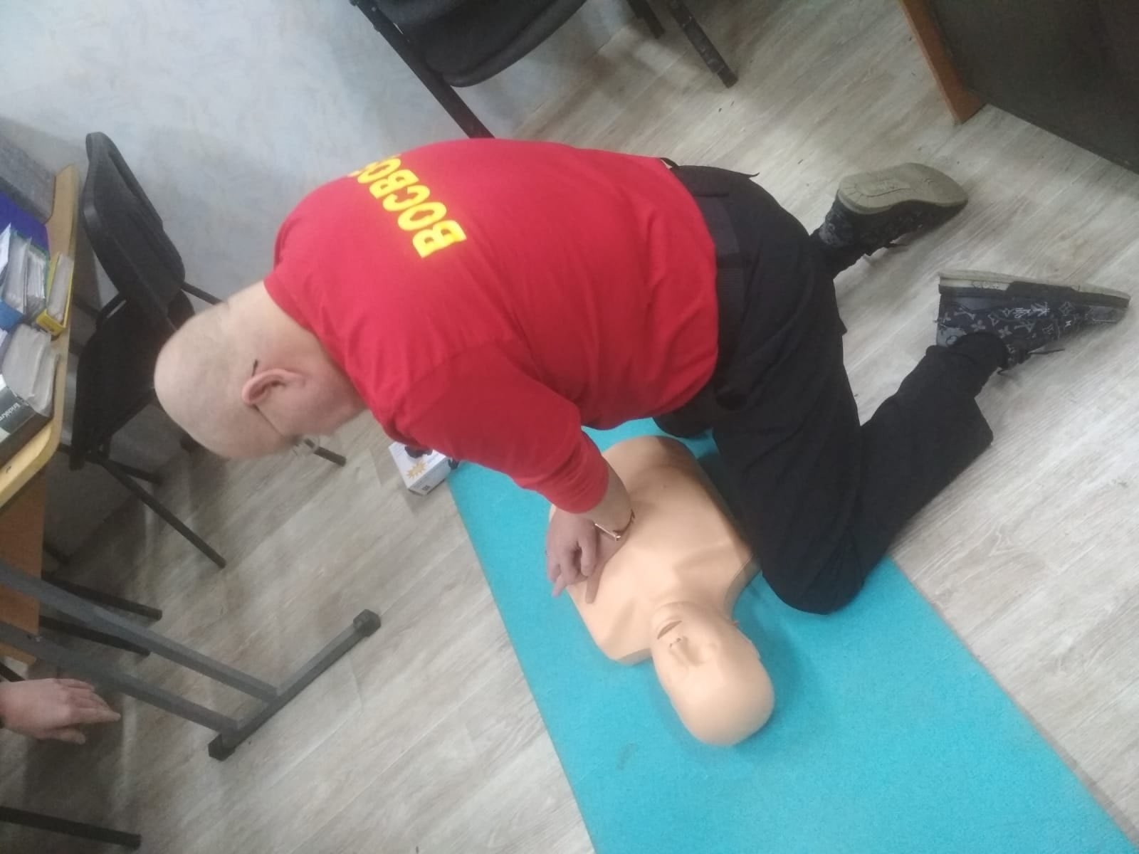 23.03.2025 в штабе СвРОООО ВОСВОД прошло занятие по Первой помощи для действующих спасателей