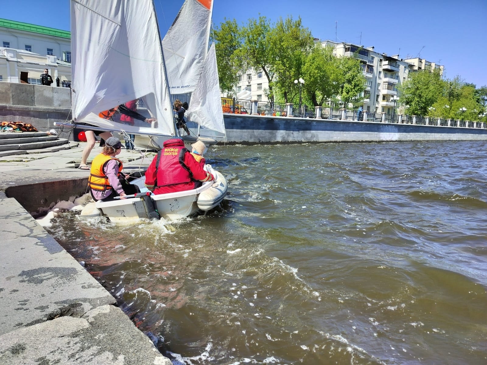 25.05.2025г спасатели СвРОООО ВОСВОД обеспечивали безопасность во время водной дистанции на…