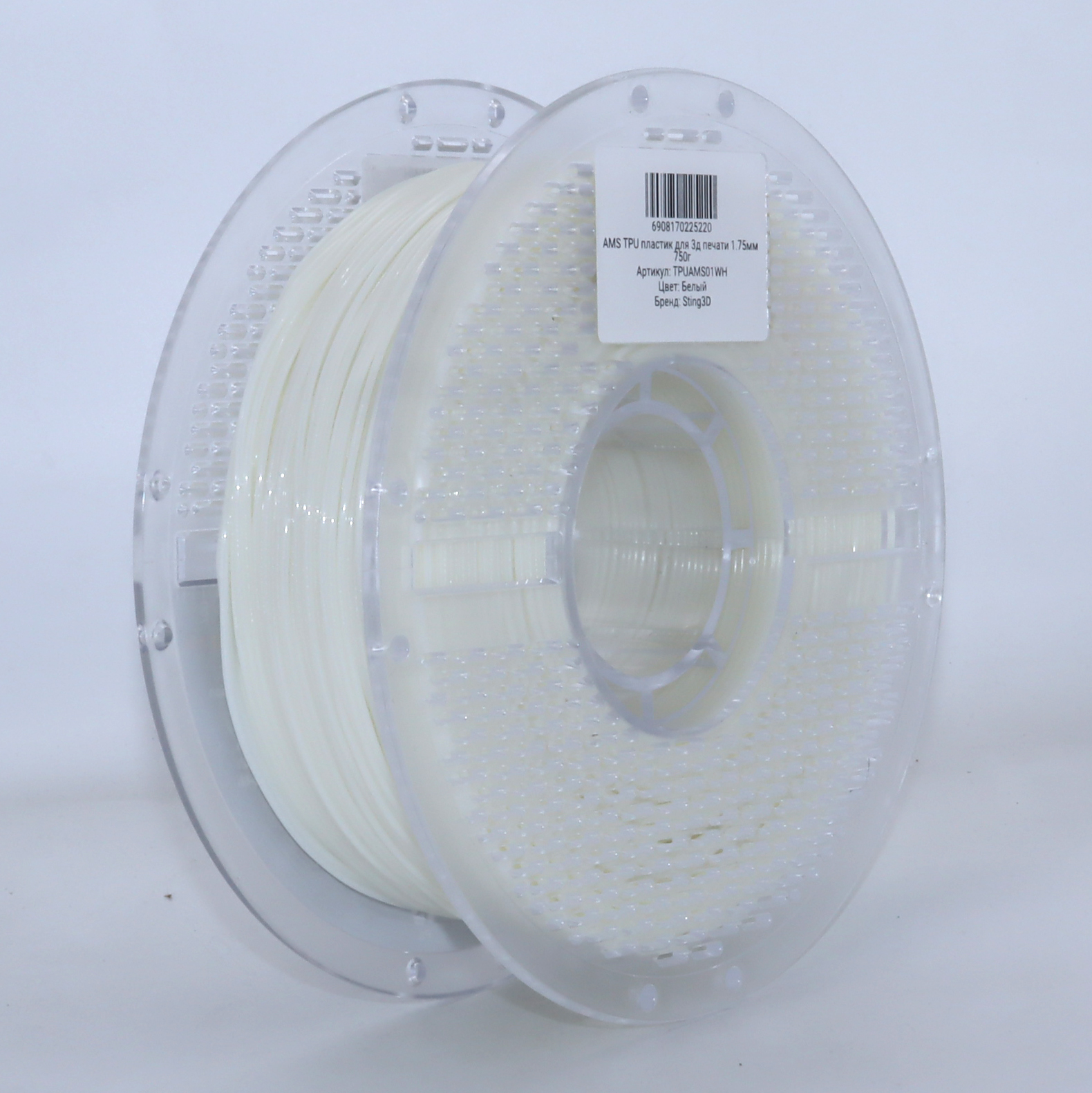 AMS TPU гибкий пластик Sting3D для 3д принтера, белый