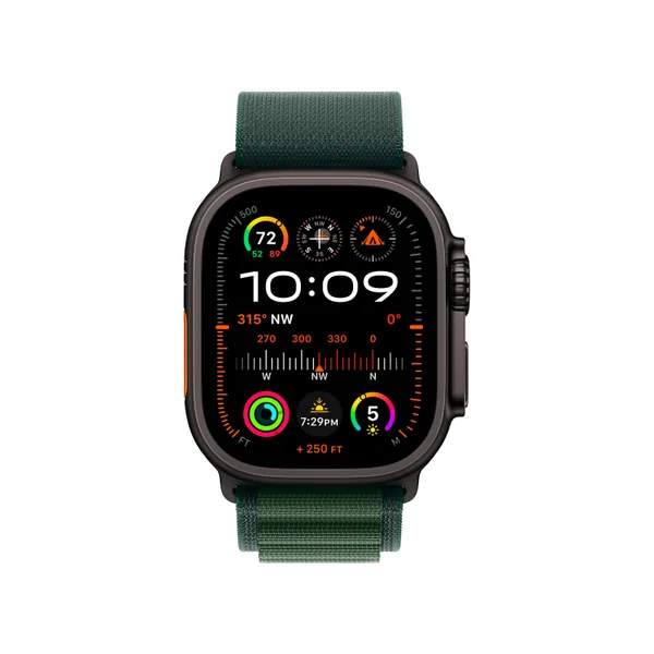 Apple Watch Ultra 2 Alpine, Black-Dark Green, S
