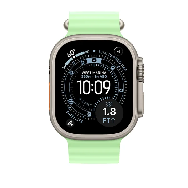 Apple Watch Ultra 3 Ocean, Natural-Neon Green
