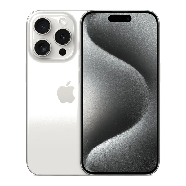 iPhone 15 Pro, 128 ГБ, White Titanium, SIM + eSIM