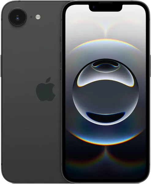iPhone 16e, 128 ГБ, Black, SIM + eSIM
